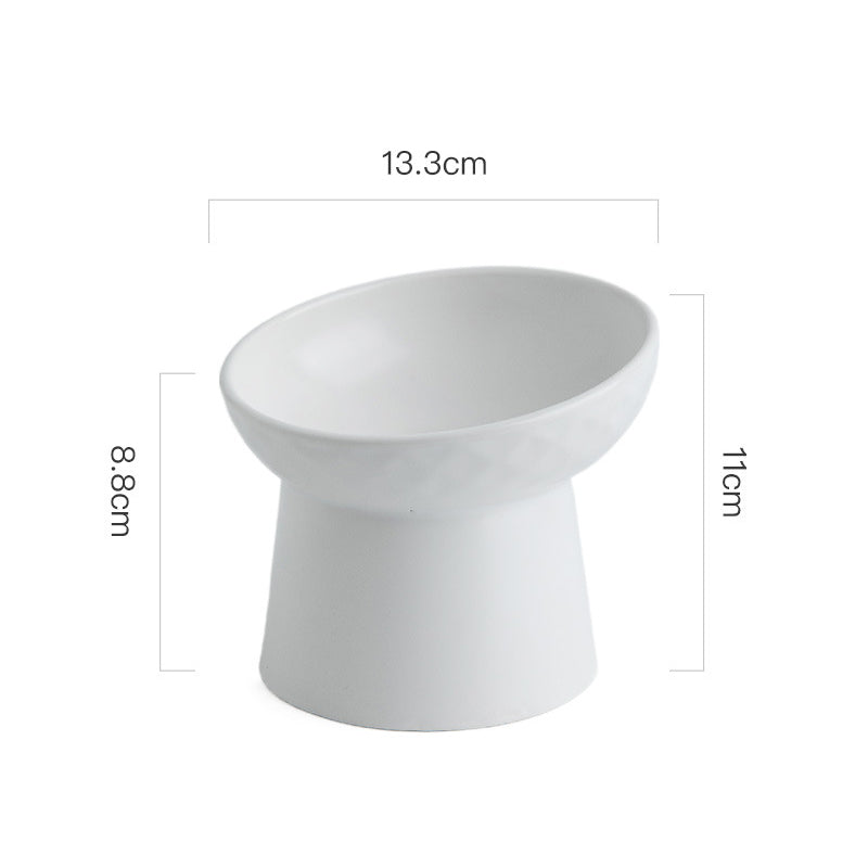 Fashion Oblique Cat Bowl Pet Bowl