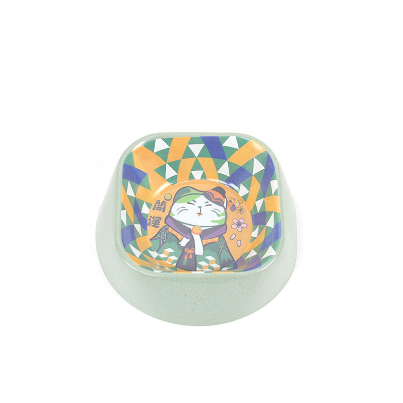 Anti Overturning Pet Bamboo Fiber Single Bowl