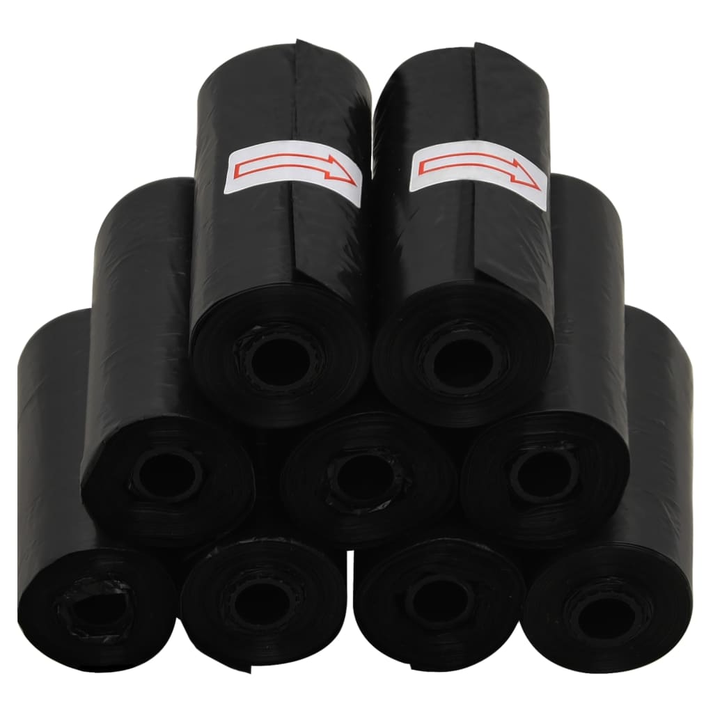 Dog Poop Bags 750 pcs. Black 30x20 cm PE