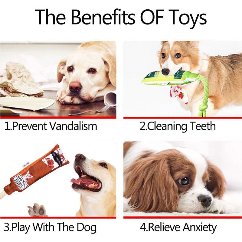 Bite-resistant Tooth Cleaning Canvas Toy Dog Boredom Relief Supplies