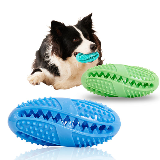 Pet Dog Dog Toy Leaking Food Ball Hidden Food Tooth Grinder To Relieve Boredom And Bite-resistant Rubber Football Puzzle Ball