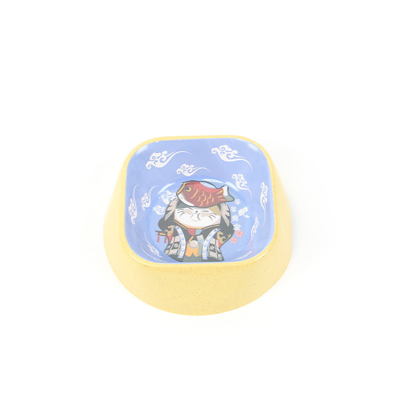 Anti Overturning Pet Bamboo Fiber Single Bowl