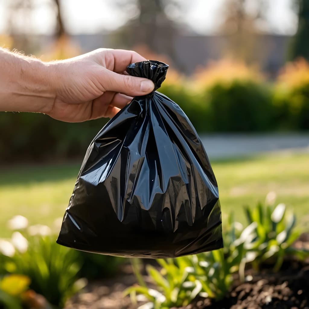 Dog Poop Bags 750 pcs. Black 30x20 cm PE
