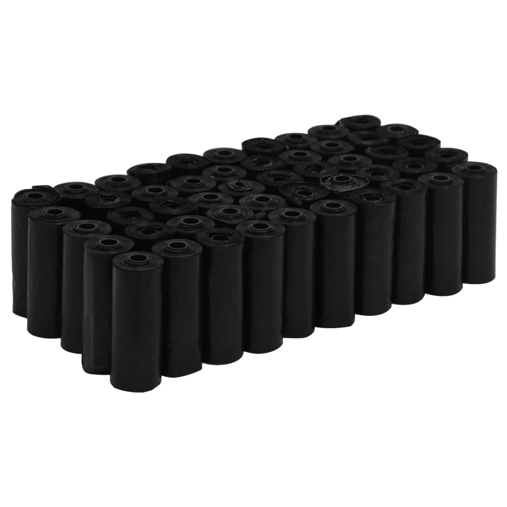 Dog Poop Bags 750 pcs. Black 30x20 cm PE